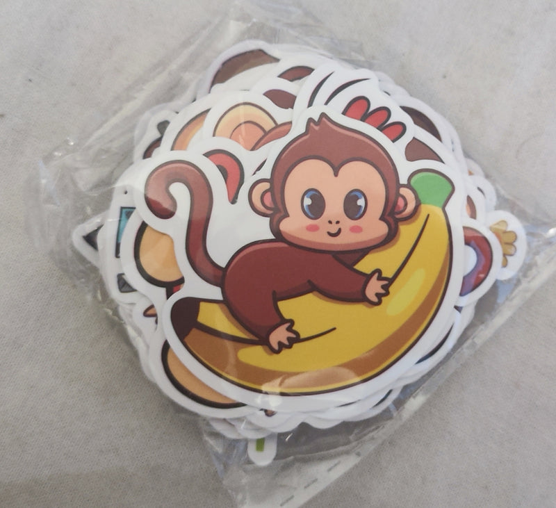 Cartoon monkey Sticker Pack