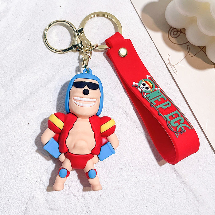 One Piece Franky PVC Keychain