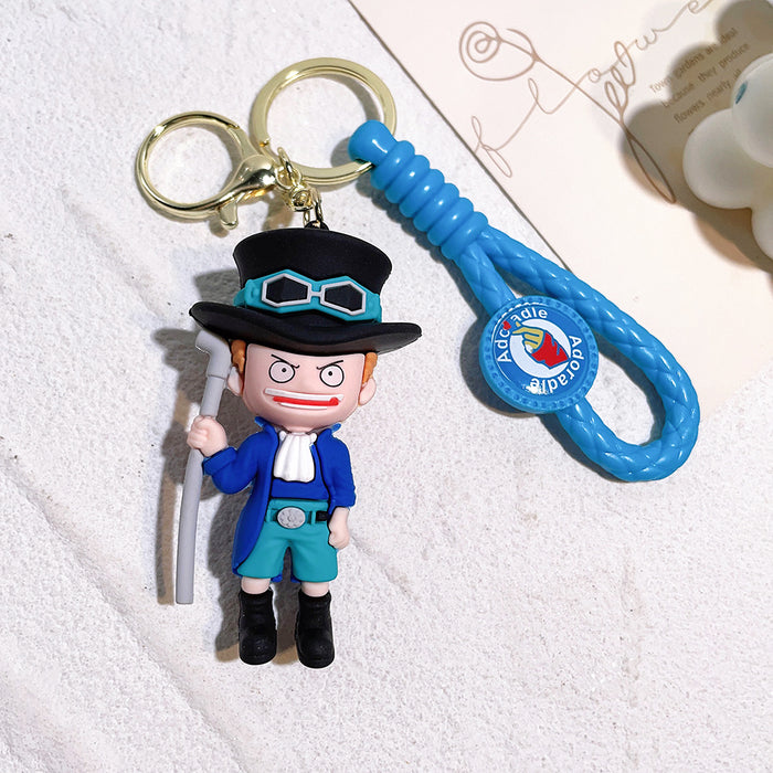 One Piece Sabo PVC Keychain