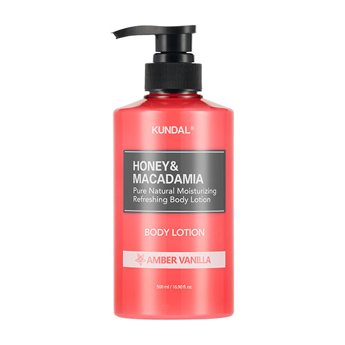 KUNDAL HONEY & MACADAMIA PURE BODY LOTION AMBER VANILLA 500ML