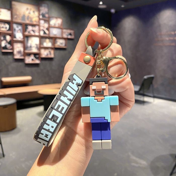 Minecraft Steve PVC Keychain