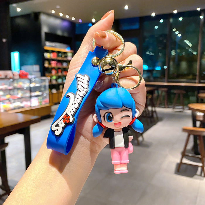 Miraculous Ladybug Blue PVC Keychain