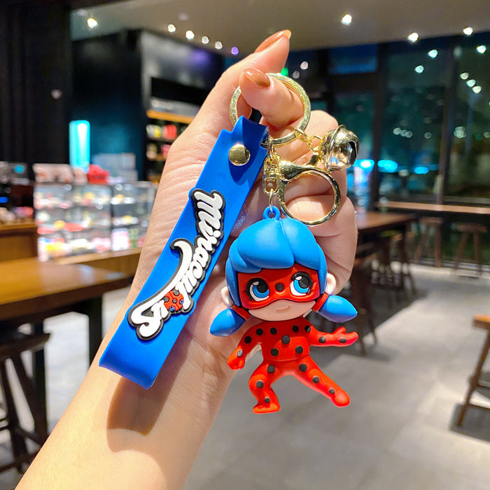 Miraculous Ladybug Red PVC Keychain