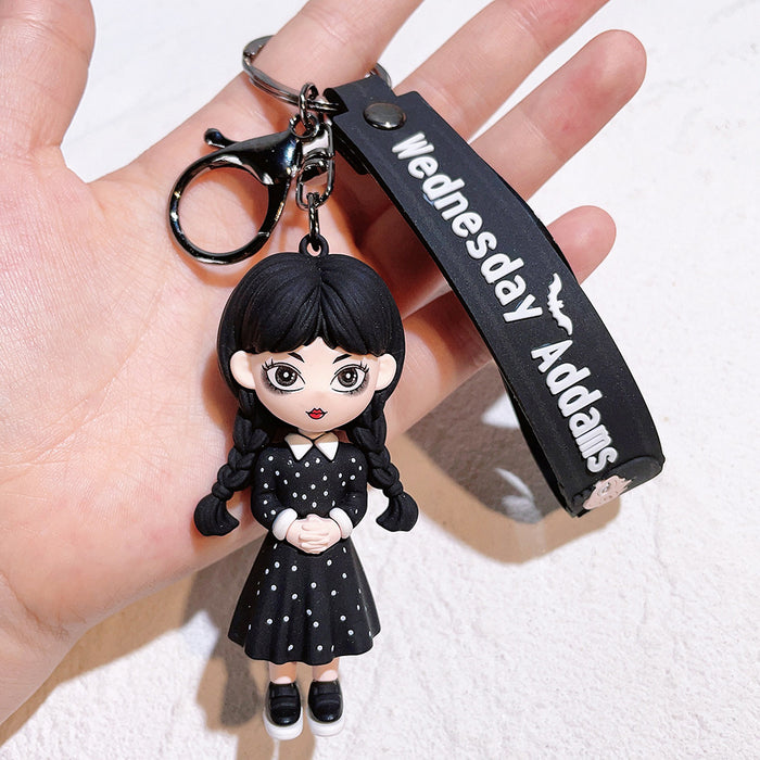 Addams Family Wednesday PVC Keychain