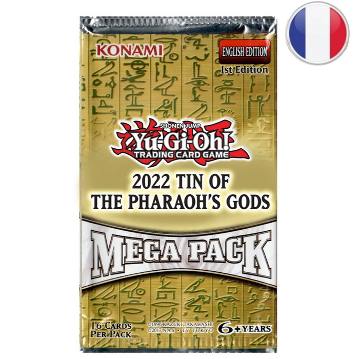 Yu-Gi-Oh! - Booster Français - Mega Pack 2022 : Boîte Des Dieux Du Pharaon (French)