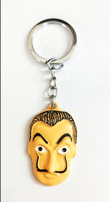 Money Heist - Face Mask Metal Keychain