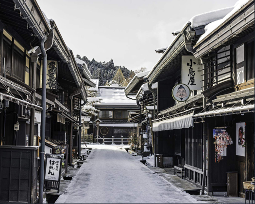 Diamond Painting Hida Takayama old town streets