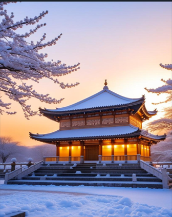 Diamond Painting Winter Shrine