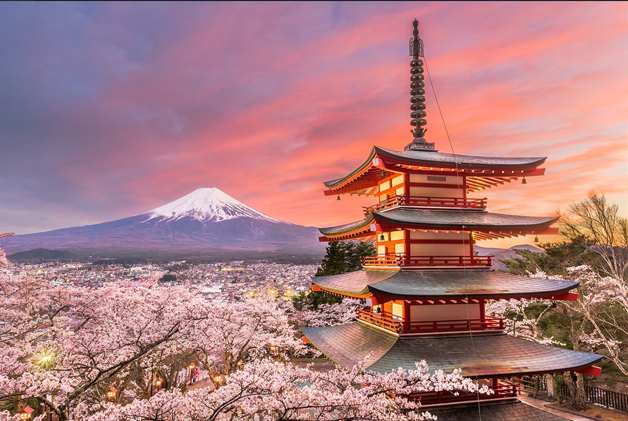 Diamond Painting Chureito Pagoda and Mount Fuji