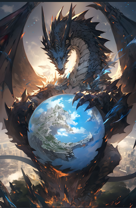 Diamond Painting World Guardian Dragon