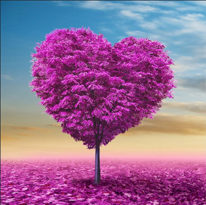 Diamond Painting Heart Tree