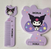 Sanrio Kuromi Fold Mirror Comb