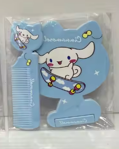 Sanrio Cinnamoroll skate Fold Mirror Comb