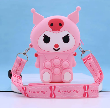 Sanrio Kuromi Pink Silicon Coin Purse