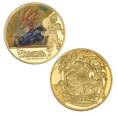 Dragon Ball Z Vegeta Gold Coin