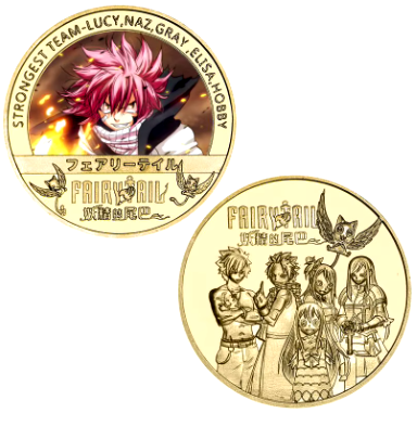 Fairy Tail Natsu Gold Coin