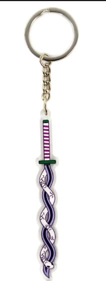 Demon Slayer katana Obanai  Sword Acrylic Keychain