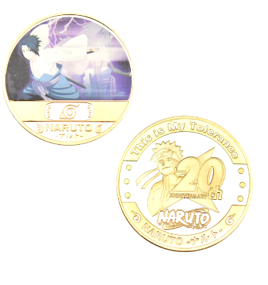 Naruto Sasuke Gold Coin