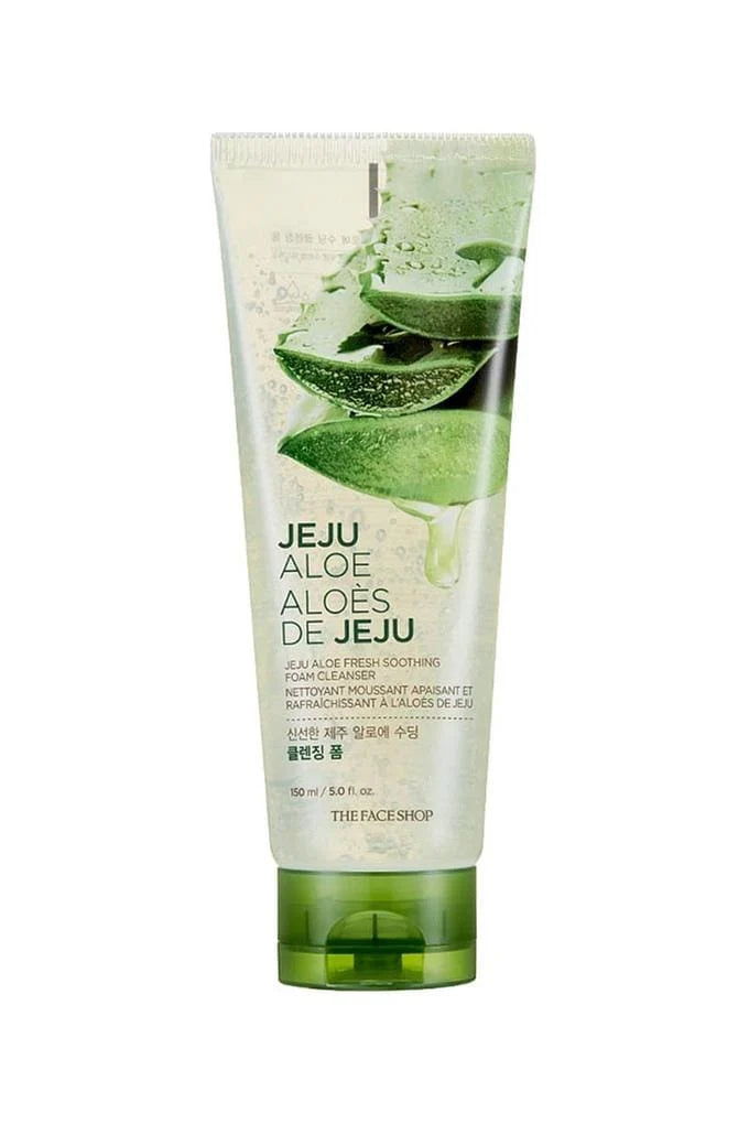THE FACE SHOP JEJU ALOE FRESH SOOTHING FOAM CLEANSER