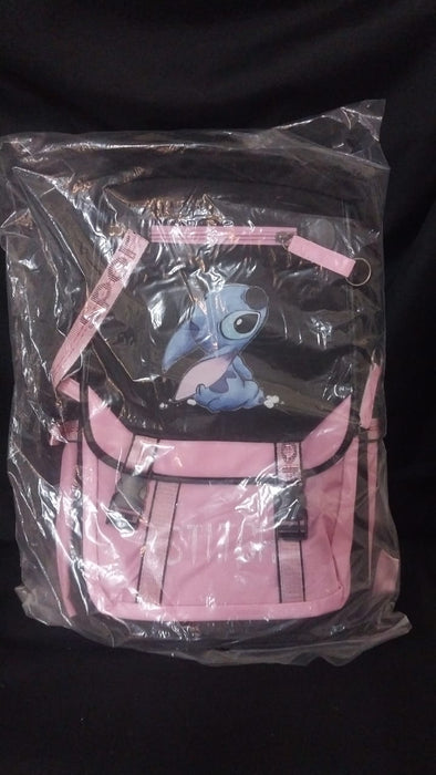 Stitch Black and Pink Backpack