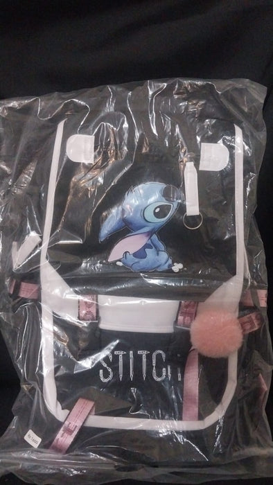 Stitch Black Backpack