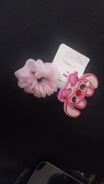 Stitch Pink Scrunchies