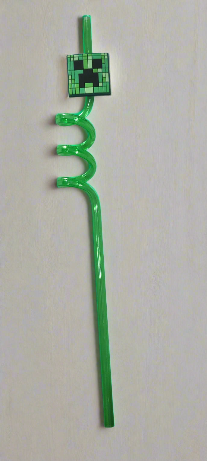 Minecraft Creeper Reusable Straw — Adilsons