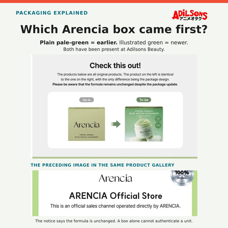 ARENCIA FRESH GREEN RICE MOCHI CLEANSER 120G