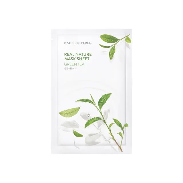 Nature Republic Real Nature Mask Sheet/ Green Tea 23ml