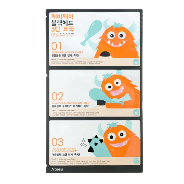 A'pieu GOBLIN BLACKHEAD 3-STEP NOSE SHEET 2G