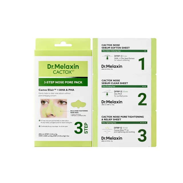 DR MELAXIN CACTOX 3-STEP NOSE PORE PACK(3EA)