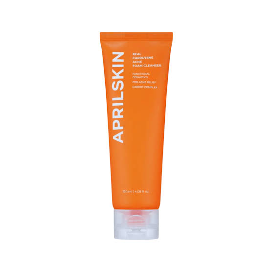 APRIL SKIN REAL CARROTENE ACNE FOAM CLEANSER 120g
