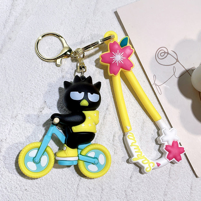 Sanrio Badz-Maru Bicycle PVC Keychain