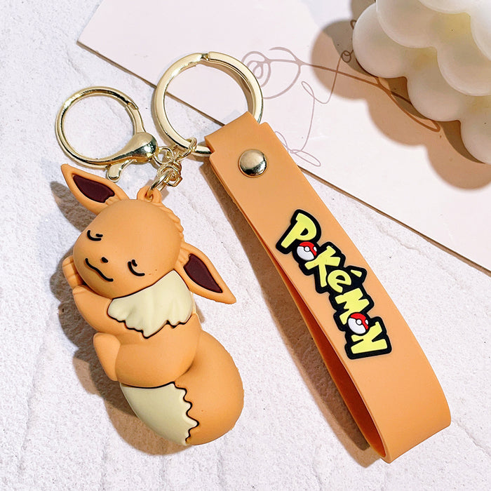 Pokemon Sleeping Eevee PVC Keychain