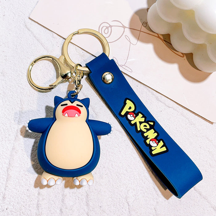 Pokemon Sleeping Snorlax PVC Keychain