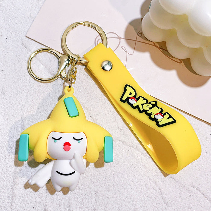 Pokemon Sleeping Jirachi PVC Keychain