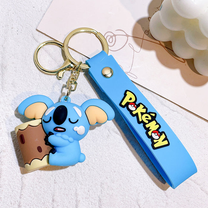 Pokemon Sleeping Komala PVC Keychain