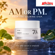 Anua Heartleaf 70% Intense Calming Cream 50ml ad: Am Or Pm. Keep The Calming Step.