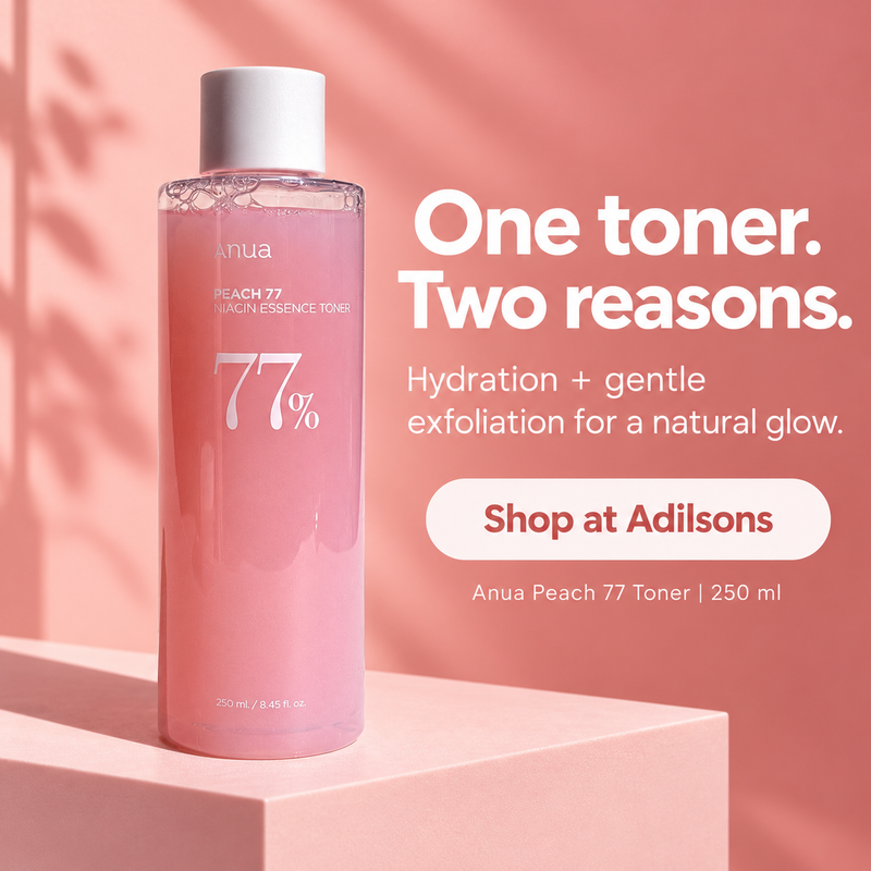 Adilsons Beauty | 8112566599861 | slot 03 | One toner. Two reasons.