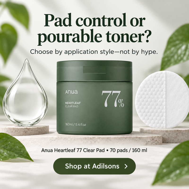 Adilsons Beauty | 8112700981429 | slot 12 | Pad control or pourable toner?