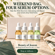 Adilsons Beauty | 8112766025909 | slot 01 | WEEKEND BAG. FOUR SERUM OPTIONS.