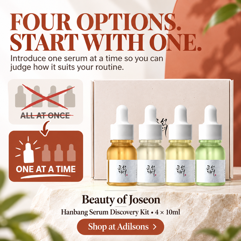 Adilsons Beauty | 8112766025909 | slot 03 | FOUR OPTIONS. START WITH ONE.