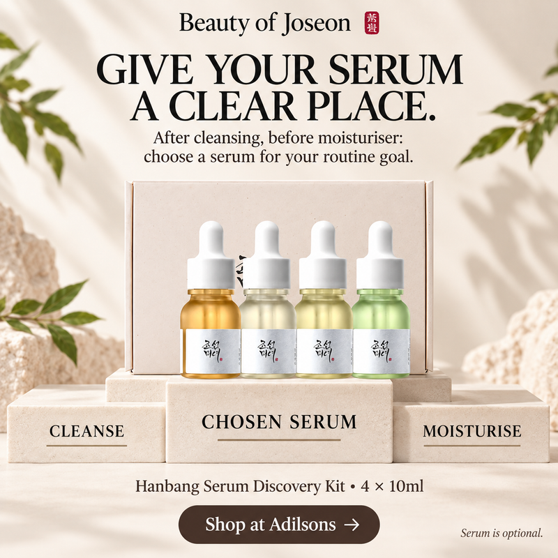 Adilsons Beauty | 8112766025909 | slot 04 | GIVE YOUR SERUM A CLEAR PLACE.