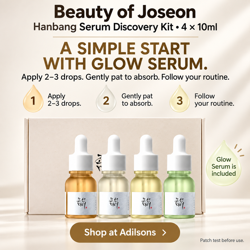 Adilsons Beauty | 8112766025909 | slot 13 | A SIMPLE START WITH GLOW SERUM.