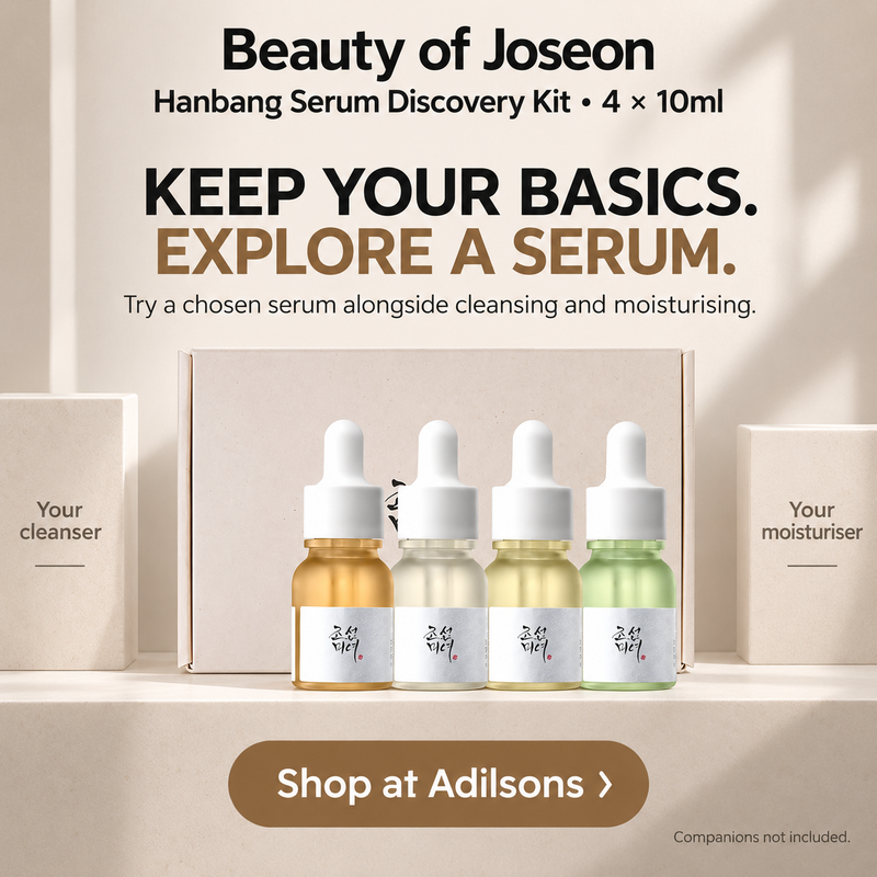 Adilsons Beauty | 8112766025909 | slot 14 | KEEP YOUR BASICS. EXPLORE A SERUM.