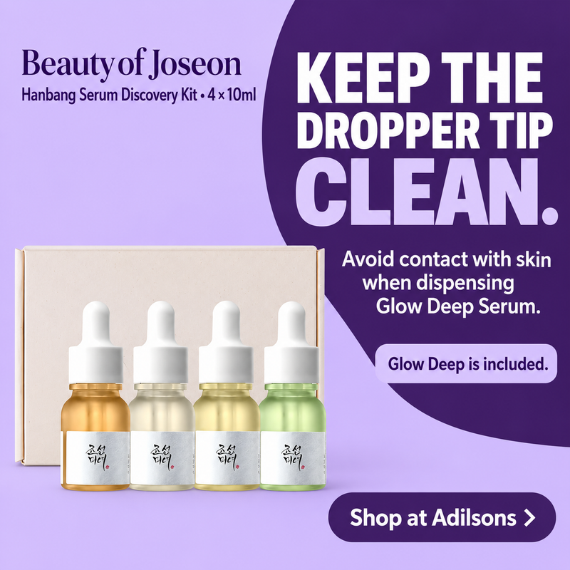 Adilsons Beauty | 8112766025909 | slot 16 | KEEP THE DROPPER TIP CLEAN.