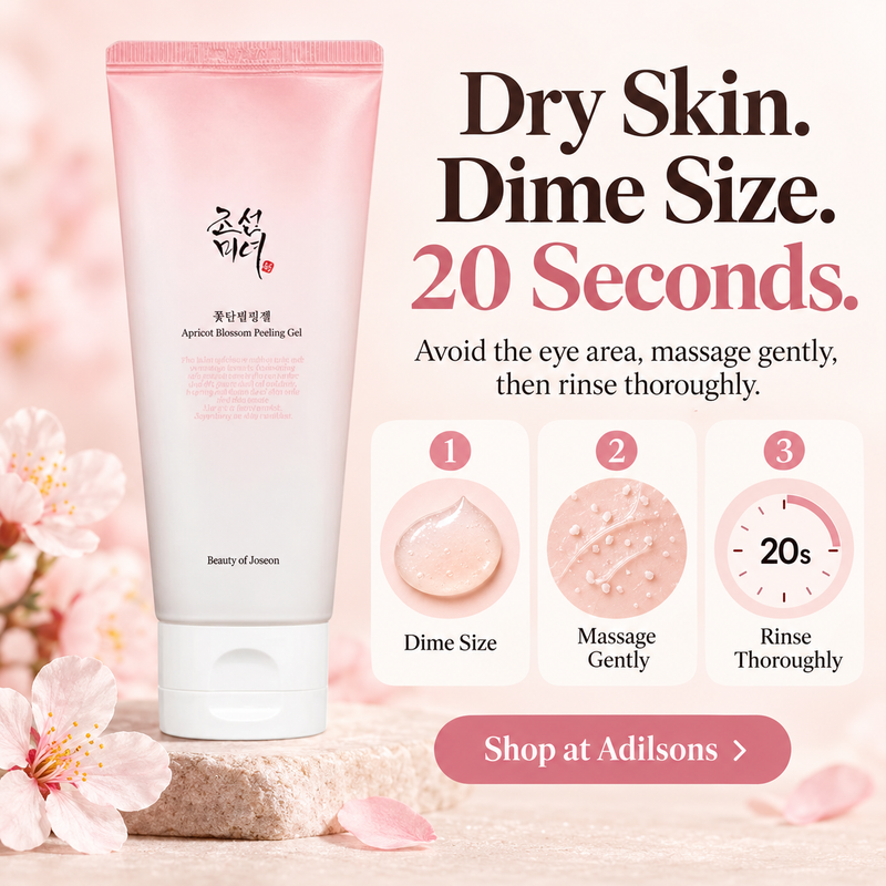 Adilsons Beauty | 8112880582837 | slot 15 | Dry Skin. Dime Size. 20 Seconds.