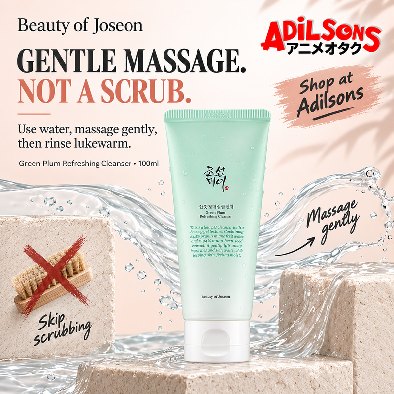 Adilsons Beauty | Green Plum Refreshing Cleanser 100ml | Slot 03 | GENTLE MASSAGE. NOT A SCRUB.