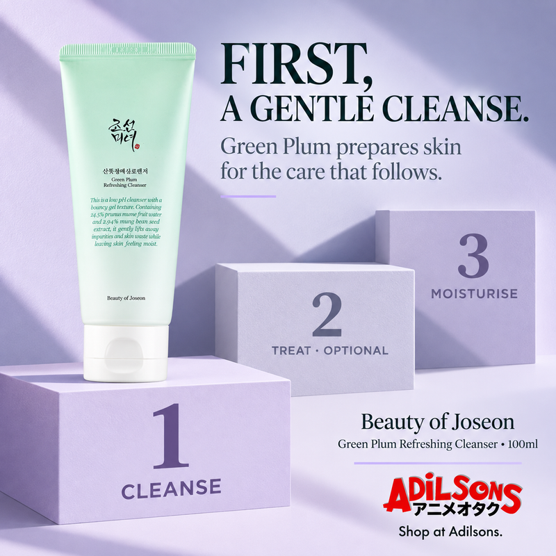 Adilsons Beauty | Green Plum Refreshing Cleanser 100ml | Slot 04 | FIRST, A GENTLE CLEANSE.