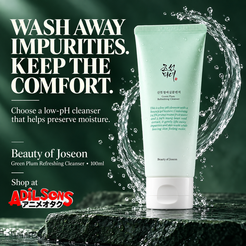 Adilsons Beauty | Green Plum Refreshing Cleanser 100ml | Slot 07 | WASH AWAY IMPURITIES. KEEP THE COMFORT.